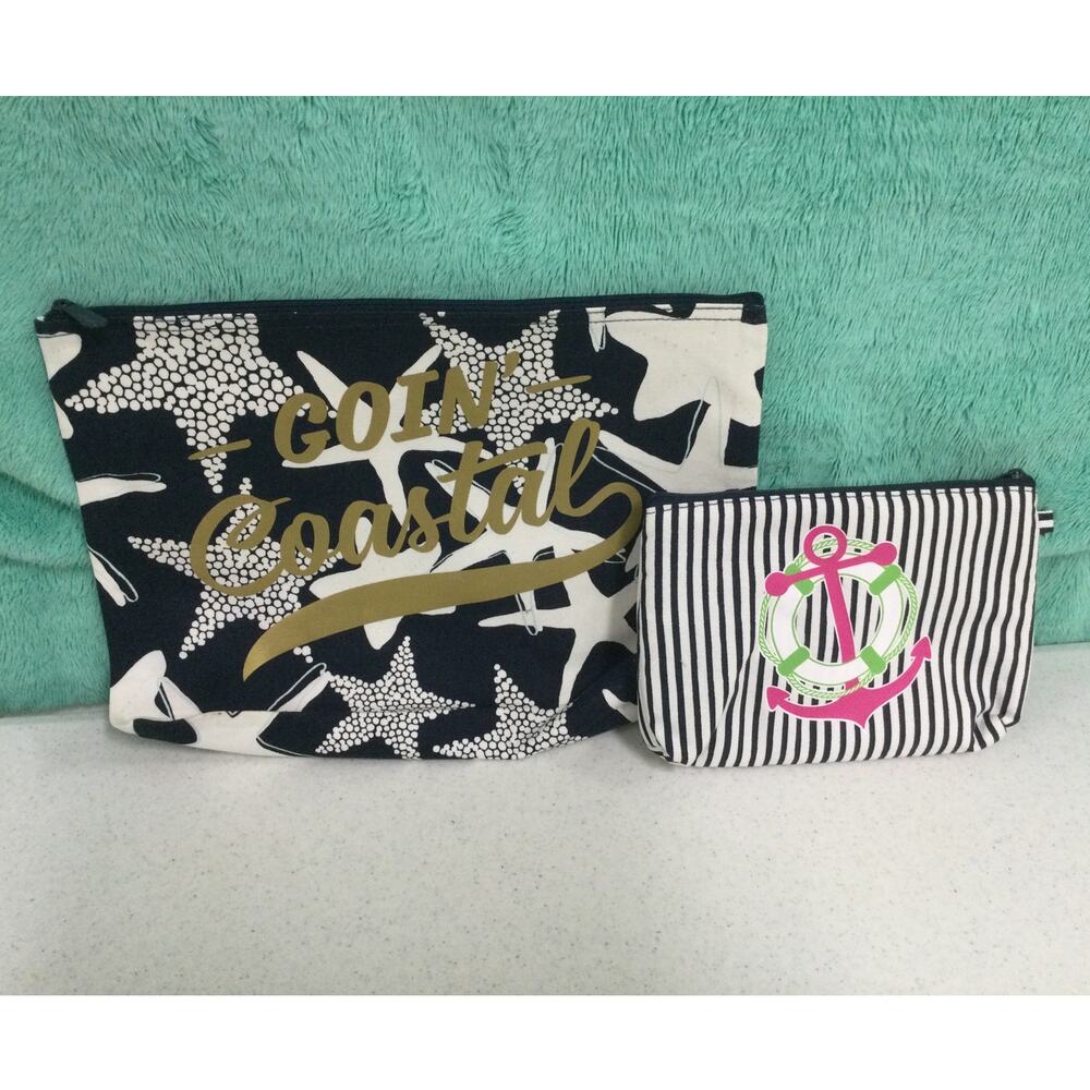 Thirty One Small Clutch Bags Coastal Vibe lot of 2